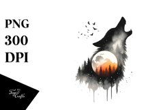 Halloween Wolf Howl | Clipart Product Image 3