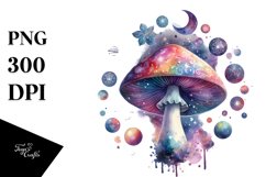 Colorful Magical Mushroom Clipart Product Image 1