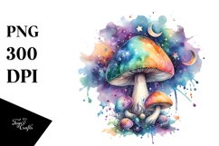 Colorful Magical Mushroom Clipart Product Image 1