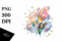 Abstract Sweet Pea Clipart, High-Quality PNG Product Image 1