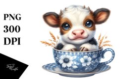 Cute Smiling Baby Highland Cow Cup Product Image 3