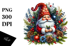 Vibrant Christmas Gnome PNG Product Image 1