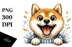 Crazy Shiba Inu Baby, Transparent PNG Product Image 1