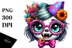 Funny Adorable Ghoul Girl, Transparent PNG Product Image 1
