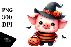 A Cute Baby Pig in Style PNG Product Image 1
