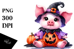 A Cute Baby Pig in Style PNG Product Image 1