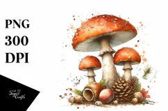 Detailed Mushroom, High-Res PNG Product Image 3