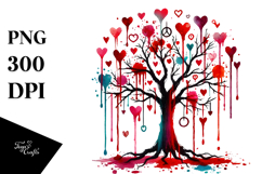 Blood Hearts Tree, PNG Product Image 1