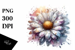 Shiny Daisy Detailed | Watercolor Clipart Product Image 3