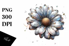 Shiny Daisy Detailed | Watercolor Clipart Product Image 3