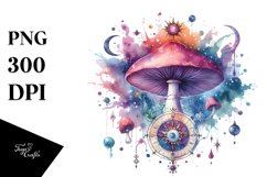 Vibrant Magical Celestial Mushroom Tarot Product Image 1