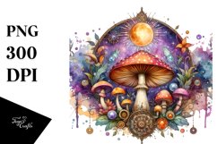 Vibrant Magical Celestial Mushroom Tarot Product Image 1