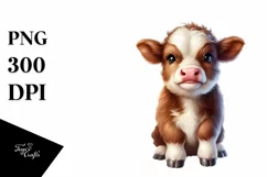 Cute Baby Cow Vase | Sublimation | Clipart Product Image 3