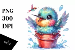 Smiling Baby Hummingbird Bucket Splash Product Image 3