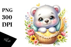 Colorful Baby Bear in Cradle Product Image 1