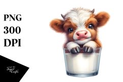 Smiling Highland Cow in , Transparent PNG Product Image 1
