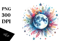 Vibrant Boho Stars | Watercolor Clipart Product Image 1