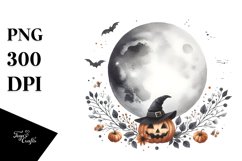 Simple Halloween Moon | Sublimation | Clipart Product Image 1