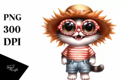 Expressive Funny Caricature-like Flower Clipart Product Image 1