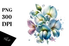 Sweet Pea with Metallic PNG Product Image 1