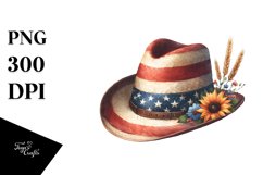 Vintage Hat USA Flag Colors Product Image 1