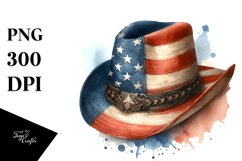 Vintage Hat USA Flag Colors Product Image 3