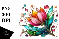 Watercolor Luxury Flower Splash Clipart Product Image 3