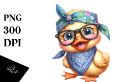 Confused Fancy Duck Clipart Product Image 1