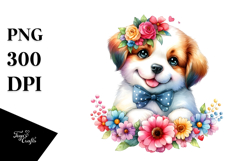 Colorful Cute Dog PNG Product Image 1