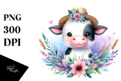 Cute Cow Clipart Product Image 1