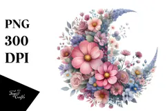 Vintage Flower Flowers, Pastel PNG Product Image 1