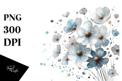 Cosmos Watercolor Splash PNG Product Image 1