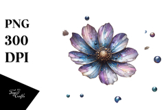 Cosmos Watercolor Splash PNG Product Image 1