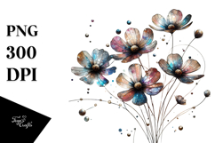 Cosmos Watercolor Splash PNG Product Image 1