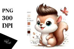 Energic Baby Squirrel PNG Product Image 1