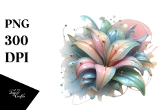 Colorful Jar with Hyacinth PNG Product Image 1