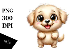 Baby Cartoon Labrador Retriever, PNG Product Image 1