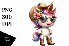 Baby Unicorn Sunglasses Cowboy Boots Product Image 3