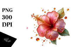 Hibiscus Flower, Transparent PNG Product Image 1