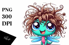 Crazy Dragonfly Baby, Transparent PNG Product Image 1