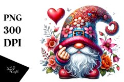 Valentine Gnome PNG Product Image 1