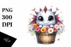 Cute Baby Dragon, Transparent PNG Product Image 1