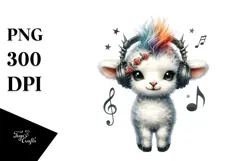 Cute Baby Lamb, High-Res PNG Product Image 1