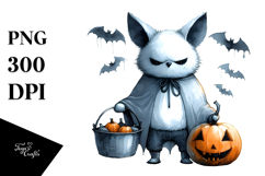 Funny Simple Bat Image, White Background PNG Product Image 1