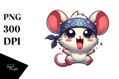 Ridiculously Cute Cartoon Mouse PNG Product Image 1