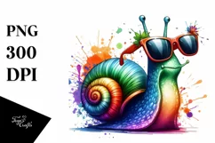 Sublimation, png, summer, sticker, flower, snail, quirky, Product Image 1