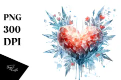 Heart Made of Ice PNG Product Image 1