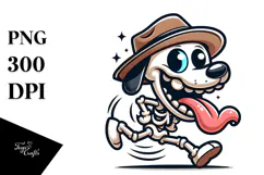 Goofy Animal Skull with Hat, PNG Product Image 1
