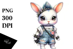 Energetic Baby Rabbit Summer Clothes PNG Product Image 1