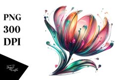 Abstract Tulip | Sublimation | Clipart Product Image 3